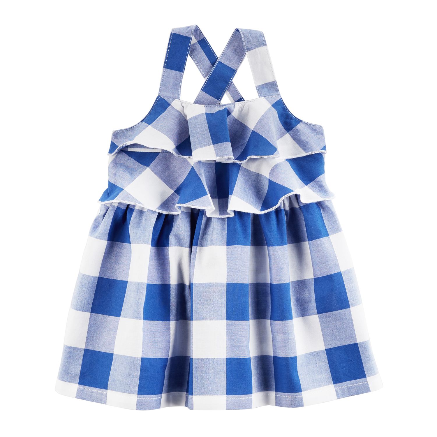 Baby Girl Carter's Blue Checkered Dress ...